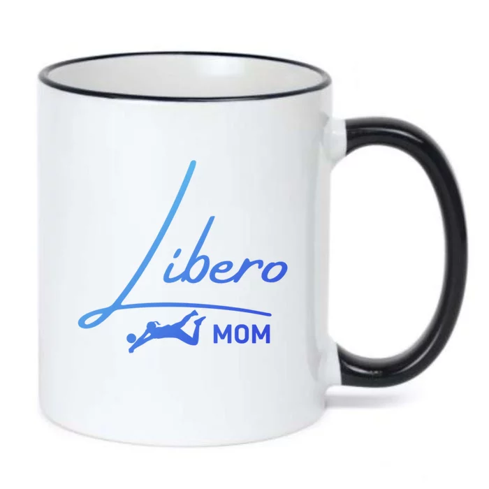 Fun Volleyball Libero Mom Graphic Gift Black Color Changing Mug