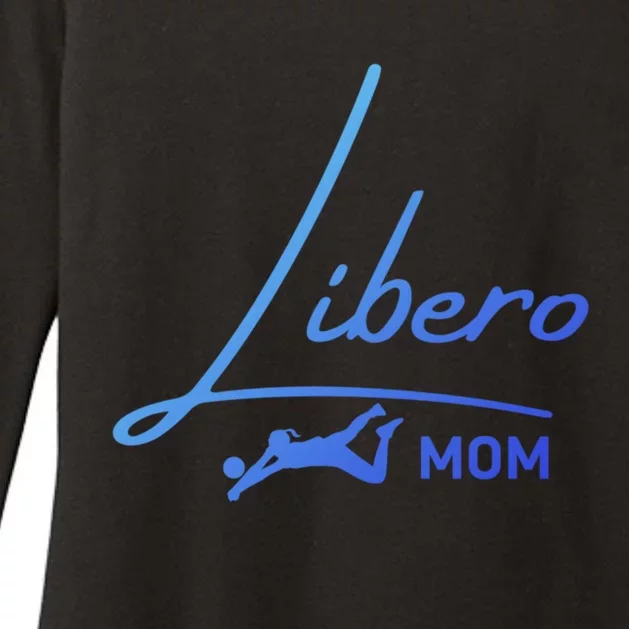 Fun Volleyball Libero Mom Graphic Gift Womens CVC Long Sleeve Shirt