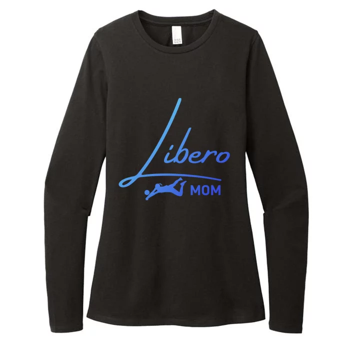 Fun Volleyball Libero Mom Graphic Gift Womens CVC Long Sleeve Shirt