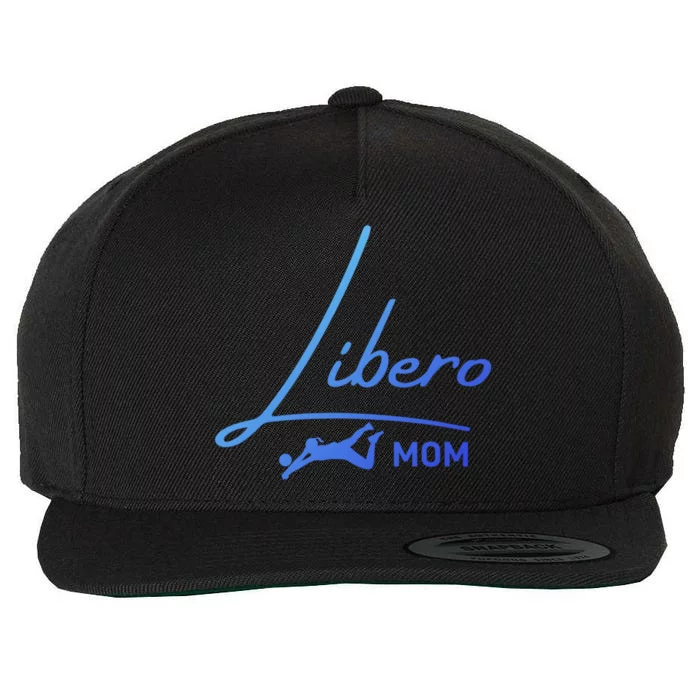 Fun Volleyball Libero Mom Graphic Gift Wool Snapback Cap