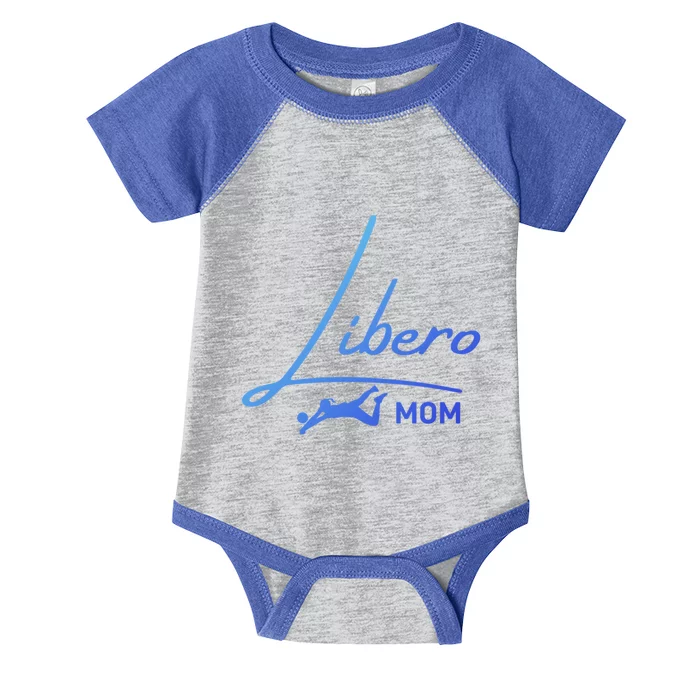 Fun Volleyball Libero Mom Graphic Gift Infant Baby Jersey Bodysuit