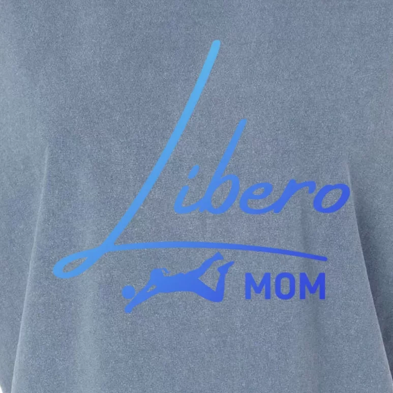 Fun Volleyball Libero Mom Graphic Gift Garment-Dyed Women's Muscle Tee