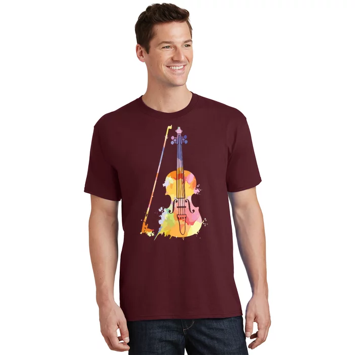 Funny Violin Lover Art For Men Women Violin Player Violinist T-Shirt