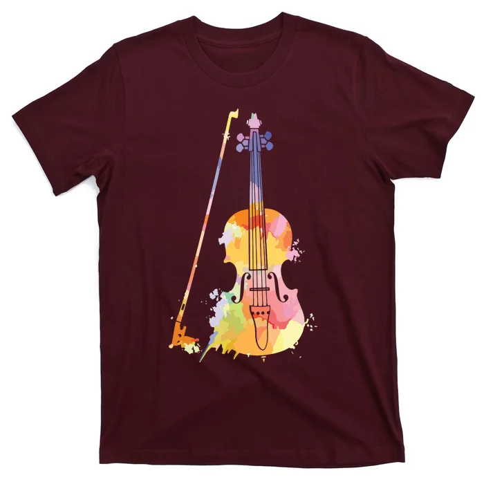 Funny Violin Lover Art For Men Women Violin Player Violinist T-Shirt