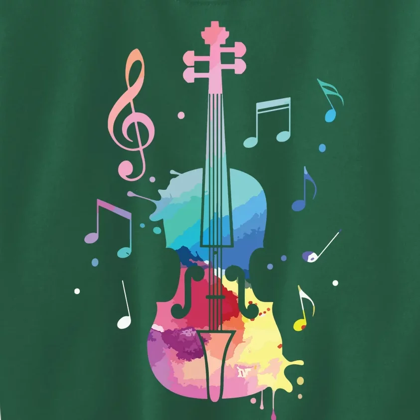 Funny Violin Lover Art For Men Women Violin Player Violinist Kids Sweatshirt