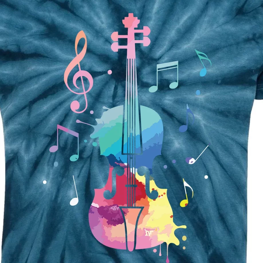 Funny Violin Lover Art For Men Women Violin Player Violinist Kids Tie-Dye T-Shirt