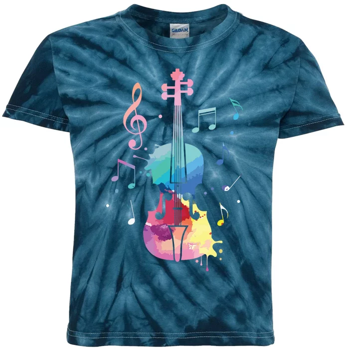 Funny Violin Lover Art For Men Women Violin Player Violinist Kids Tie-Dye T-Shirt