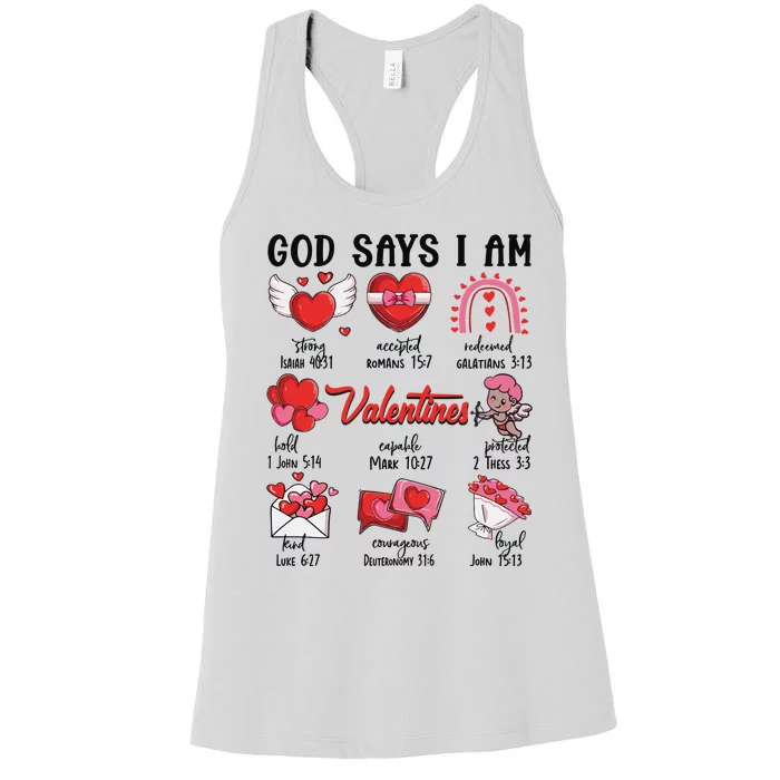 Funny Valentines Love Gift Cute Women's Racerback Tank