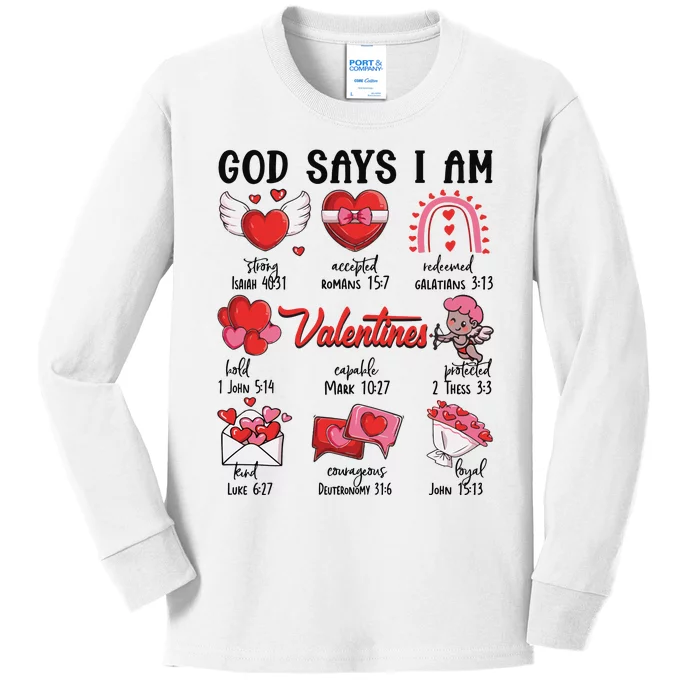 Funny Valentines Love Gift Cute Kids Long Sleeve Shirt