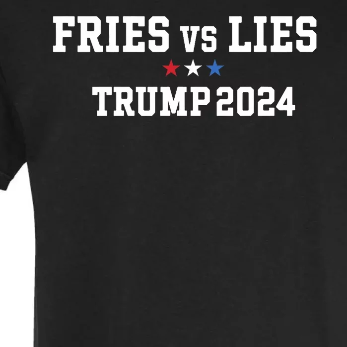 Fries Vs Lies Trump 2024 French Fries Trump Vance 2024 Garment-Dyed Heavyweight T-Shirt