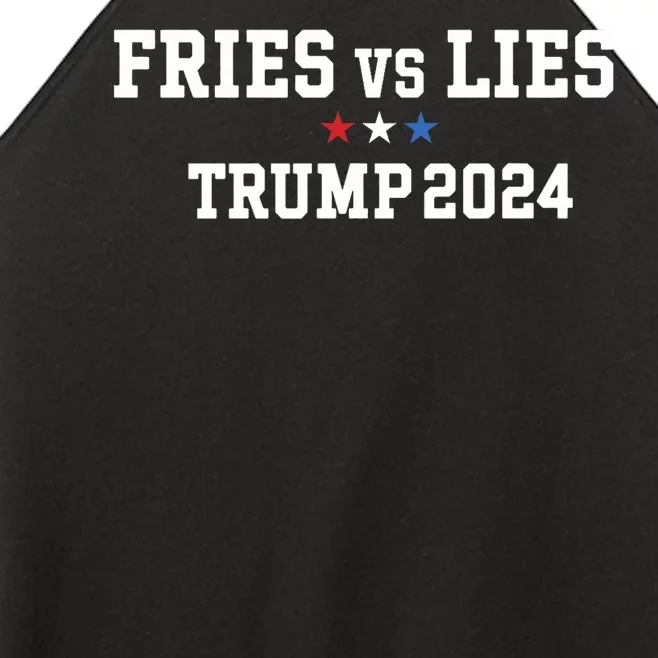 Fries Vs Lies Trump 2024 French Fries Trump Vance 2024 Women’s Perfect Tri Rocker Tank