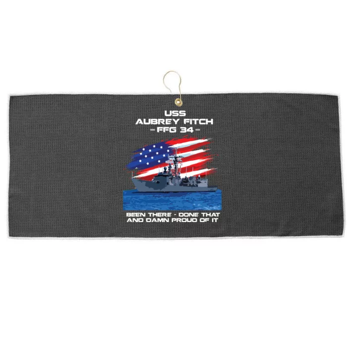 Flag Veteran Long Sleeve Large Microfiber Waffle Golf Towel