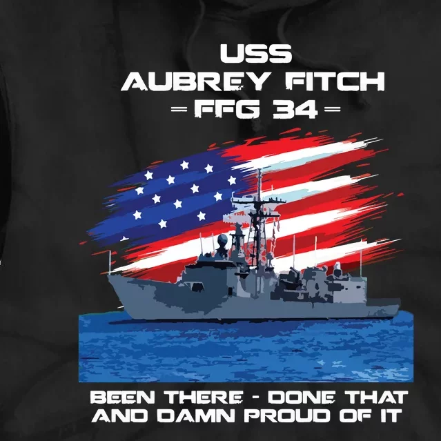 Flag Veteran Long Sleeve Tie Dye Hoodie