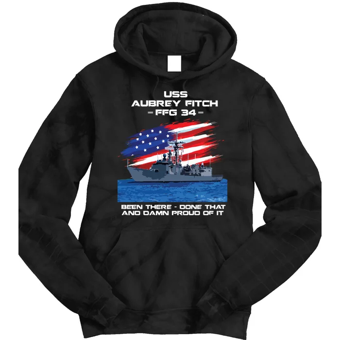 Flag Veteran Long Sleeve Tie Dye Hoodie