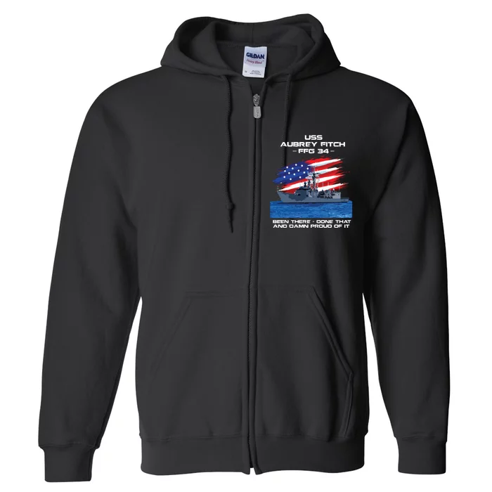 Flag Veteran Long Sleeve Full Zip Hoodie