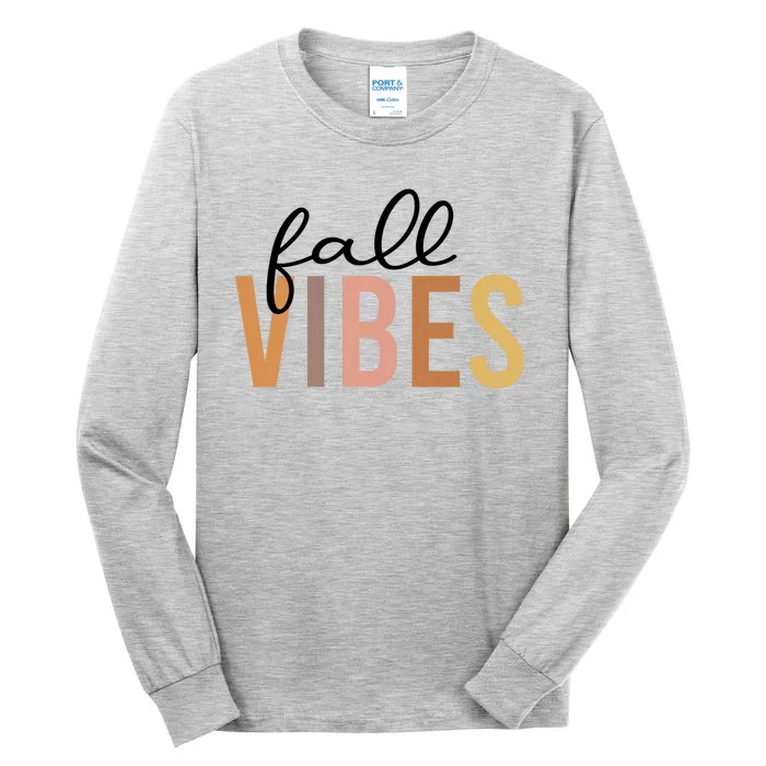 Fall Vibes Love Autumn Season Tall Long Sleeve T-Shirt