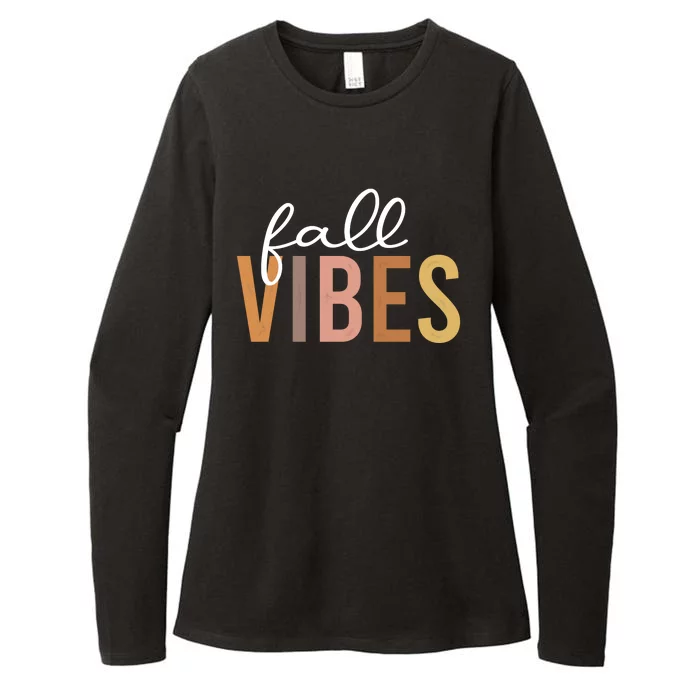 Fall Vibes Love Autumn Season Womens CVC Long Sleeve Shirt