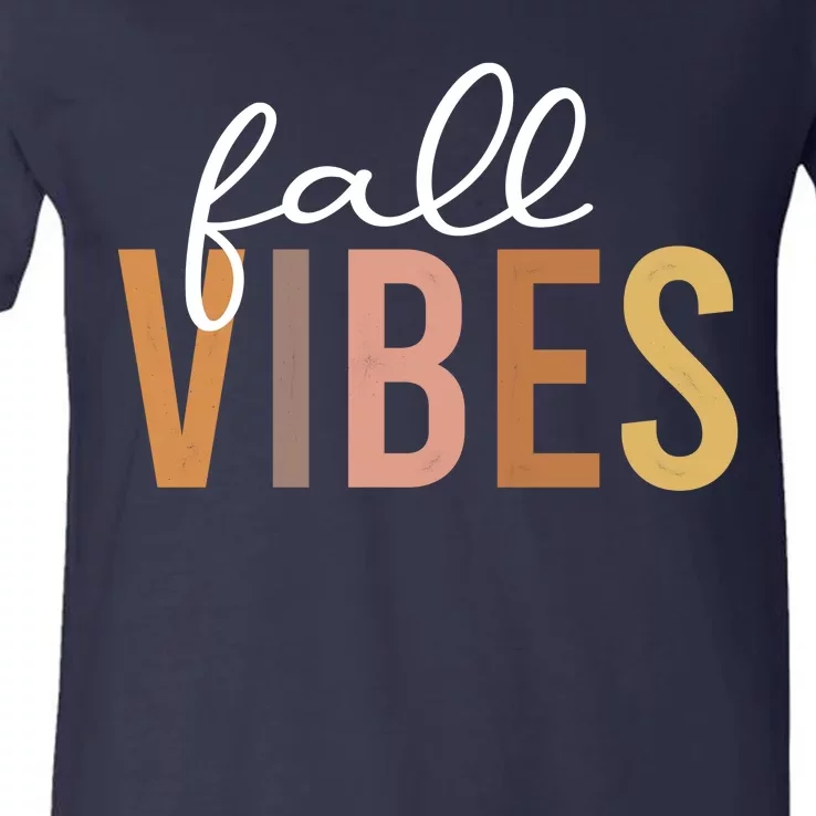 Fall Vibes Love Autumn Season V-Neck T-Shirt