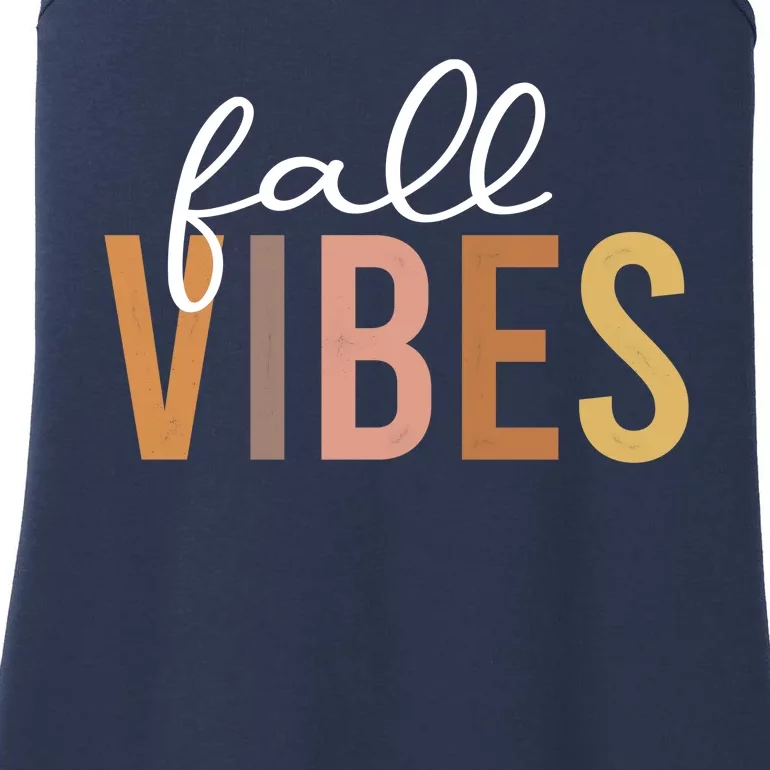 Fall Vibes Love Autumn Season Ladies Essential Tank