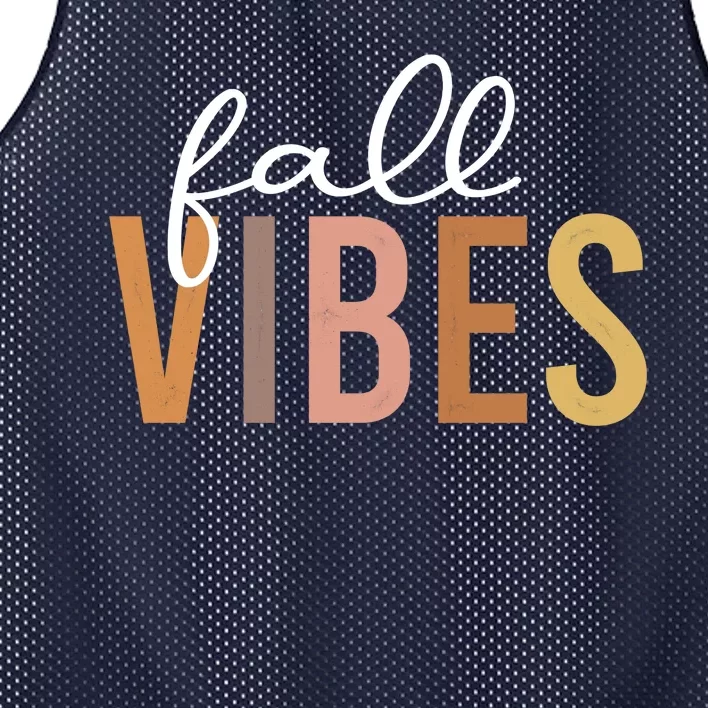 Fall Vibes Love Autumn Season Mesh Reversible Basketball Jersey Tank