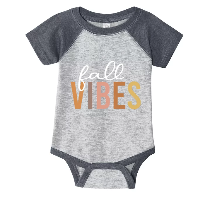 Fall Vibes Love Autumn Season Infant Baby Jersey Bodysuit