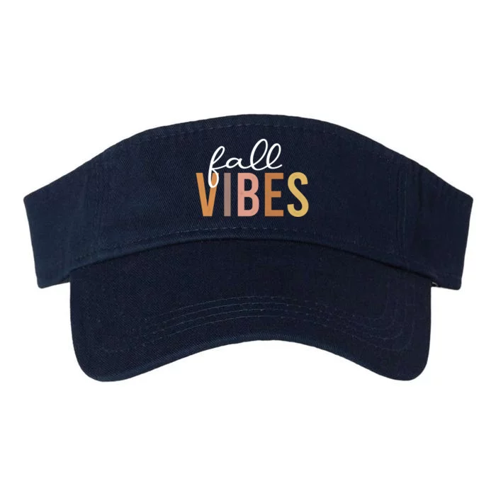 Fall Vibes Love Autumn Season Valucap Bio-Washed Visor