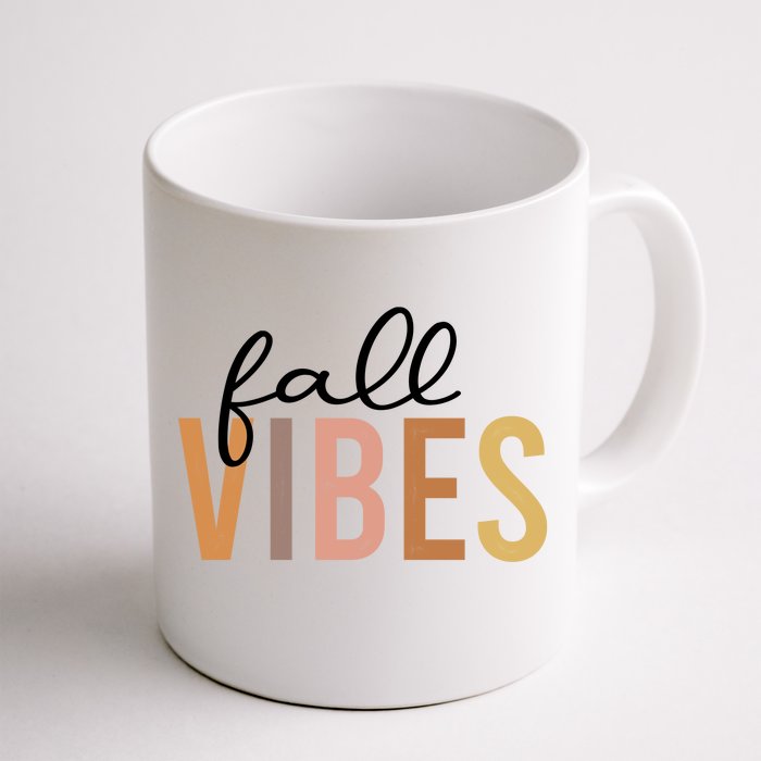 Fall Vibes Love Autumn Season Front & Back Coffee Mug