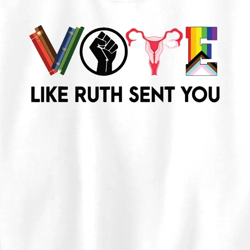 Funny Vote Like Ruth Sent You Gavel Feminists Lgbt Pride Kids Sweatshirt