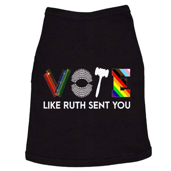 Funny Vote Like Ruth Sent You Gavel Feminists Lgbt Pride Doggie Tank