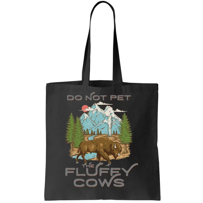 Funny Vintage Look Yellowstone National Park Bison Lover Tote Bag