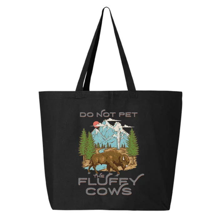 Funny Vintage Look Yellowstone National Park Bison Lover 25L Jumbo Tote