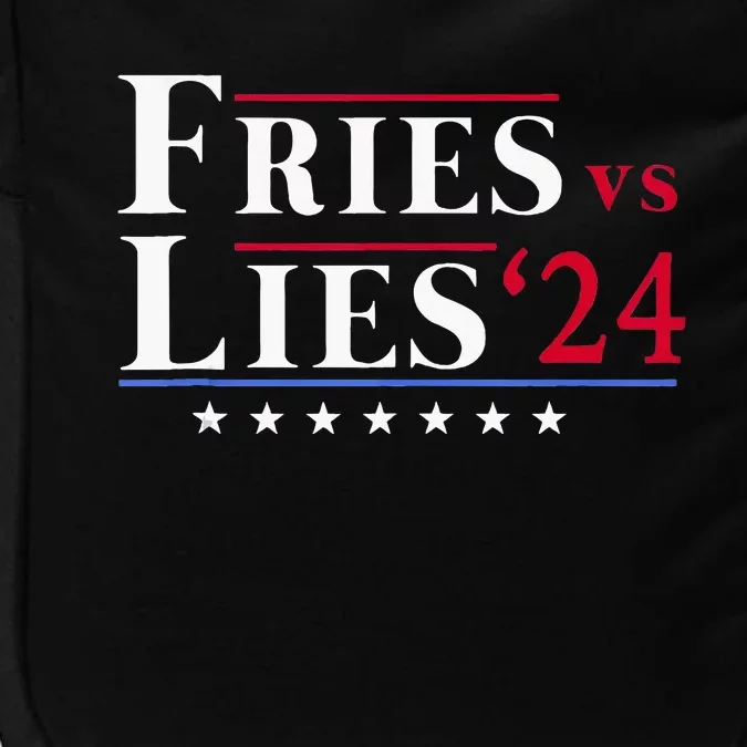 Fries Vs Lies Trump 2024 French Fries Impact Tech Backpack