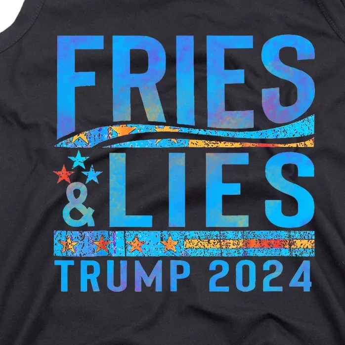 Fries Vs Lies Trump 2024 French Fries Trump Vance 2024 Tank Top