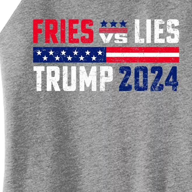 Fries Vs Lies Trump 2024 French Fries Women’s Perfect Tri Rocker Tank