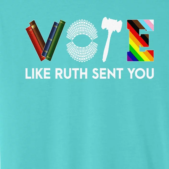 Funny Vote Like Ruth Sent You Gavel Feminists Lgbt Pride ChromaSoft Performance T-Shirt