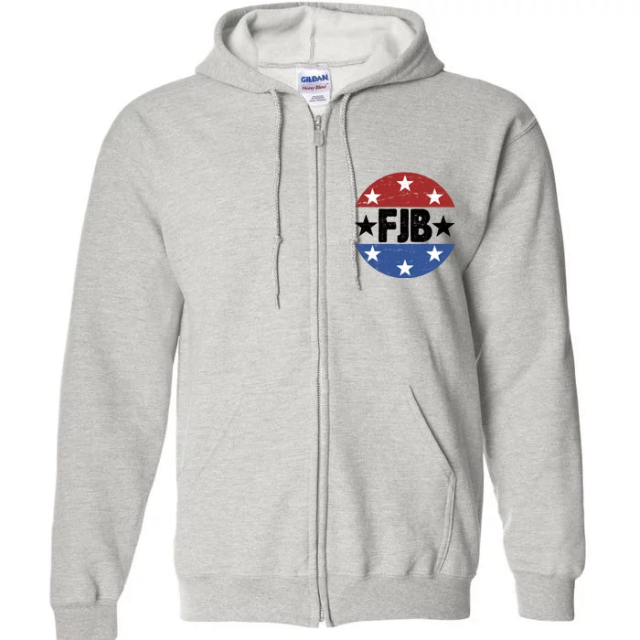 FJB Vintage Logo F Joe Biden Full Zip Hoodie