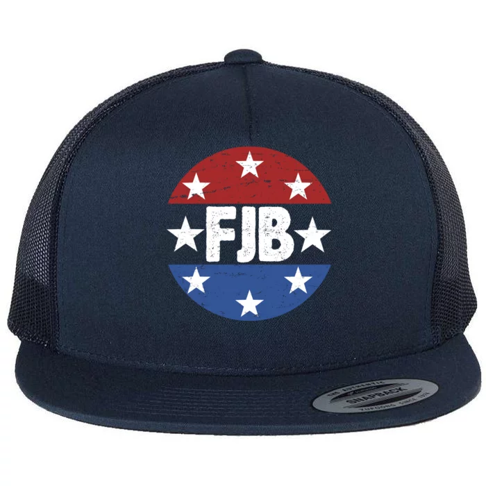 FJB Vintage Logo F Joe Biden Flat Bill Trucker Hat