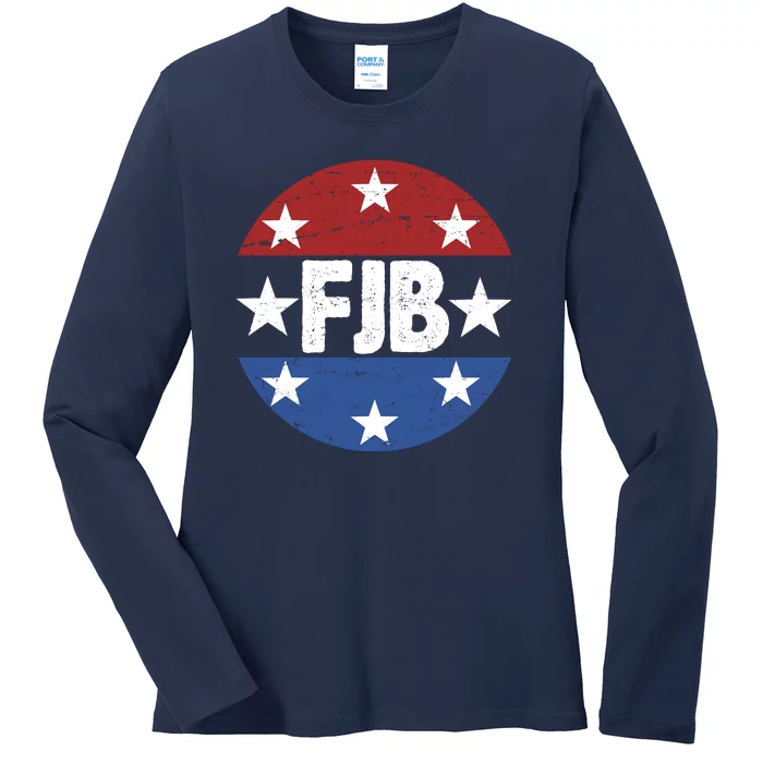 FJB Vintage Logo F Joe Biden Ladies Long Sleeve Shirt