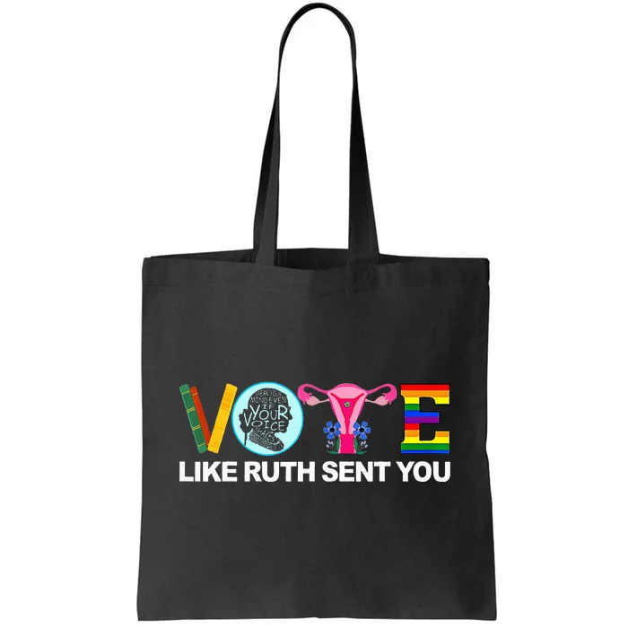 Funny Vote Like Ruth Sent You Uterus Feminists Lgbt Tote Bag