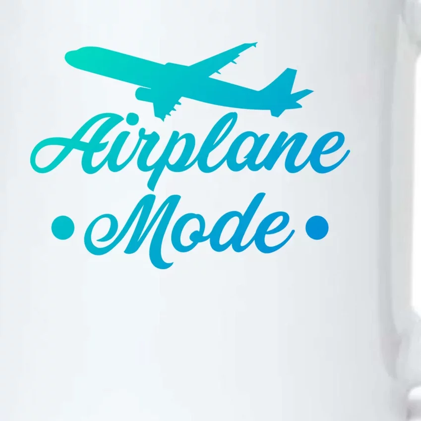 Funny Vacation Lovers Airplane Mode Going On Vacation Cute Gift Black Color Changing Mug