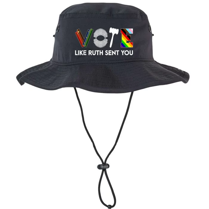 Funny Vote Like Ruth Sent You Gavel Feminists Lgbt Pride Legacy Cool Fit Booney Bucket Hat