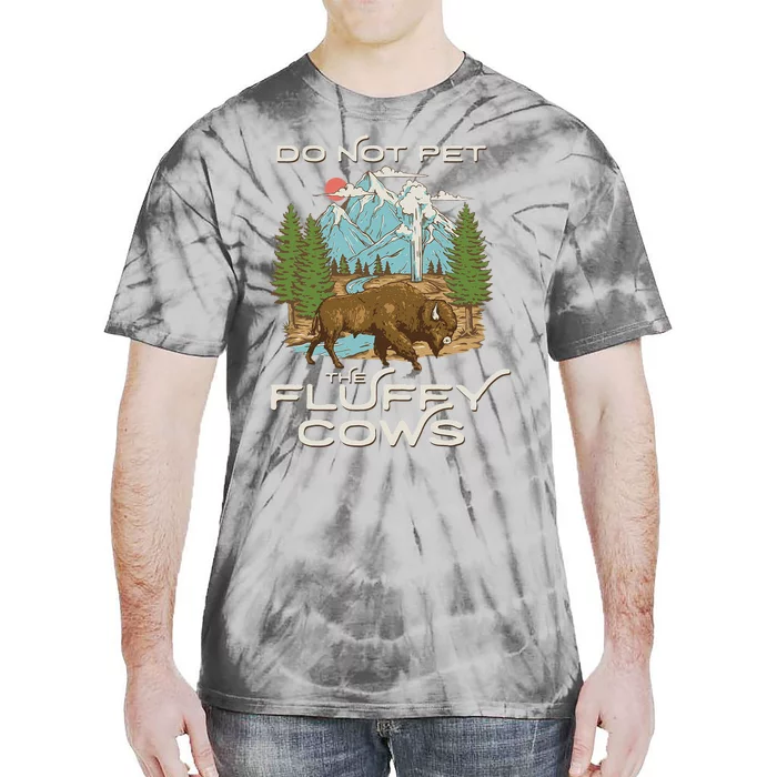 Funny Vintage Look Yellowstone National Park Bison Lover Tie-Dye T-Shirt