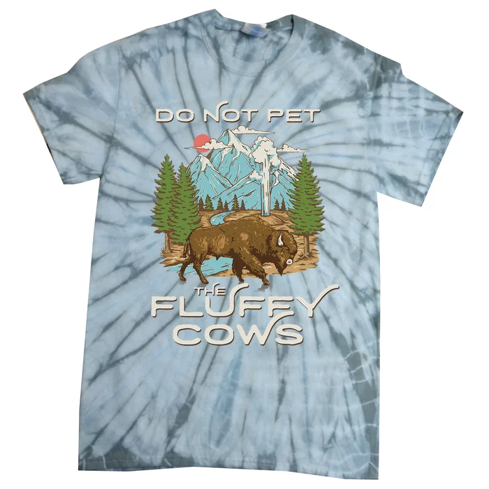 Funny Vintage Look Yellowstone National Park Bison Lover Tie-Dye T-Shirt