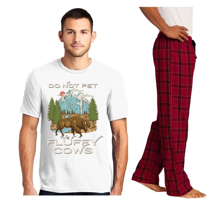 Funny Vintage Look Yellowstone National Park Bison Lover Pajama Set