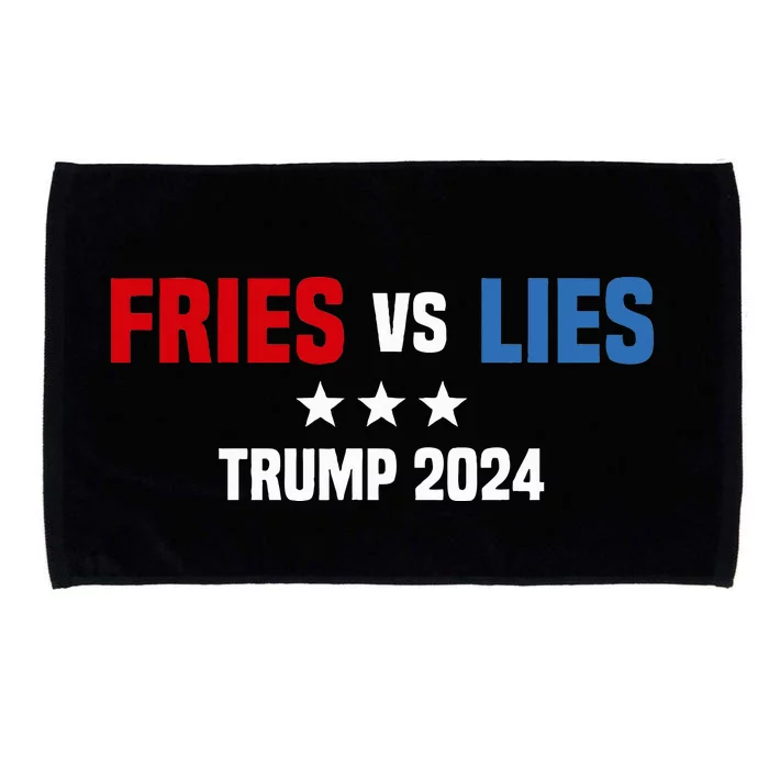 Fries Vs Lies Pro Trump Vance 2024 Microfiber Hand Towel