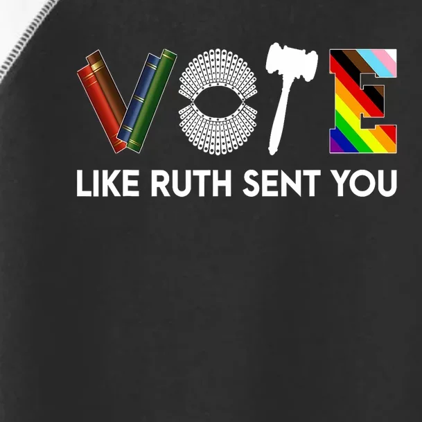 Funny Vote Like Ruth Sent You Gavel Feminists Lgbt Pride Toddler Fine Jersey T-Shirt