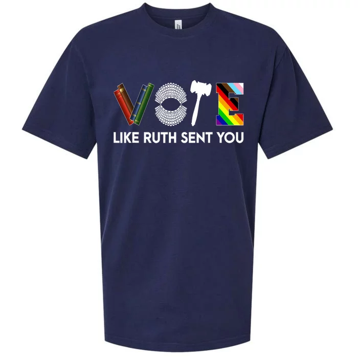 Funny Vote Like Ruth Sent You Gavel Feminists Lgbt Pride Sueded Cloud Jersey T-Shirt