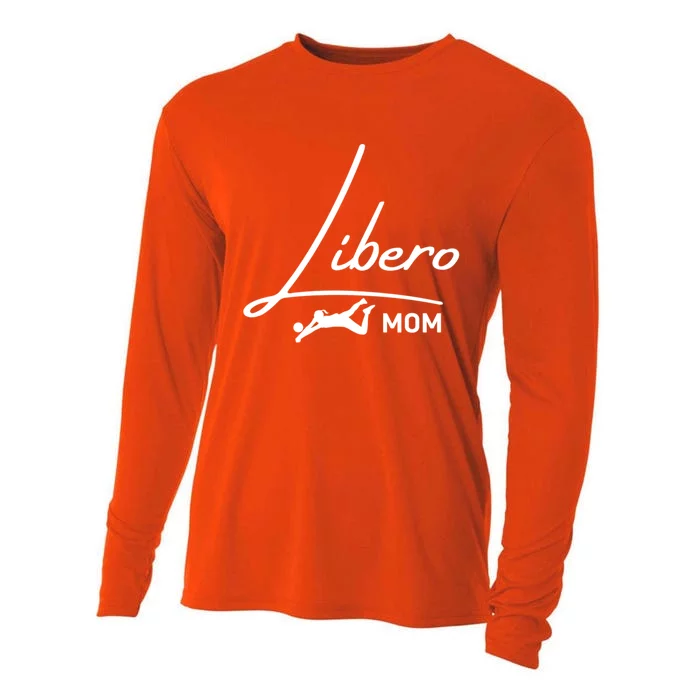 Fun Volleyball Libero Mom Graphic Gift Cooling Performance Long Sleeve Crew