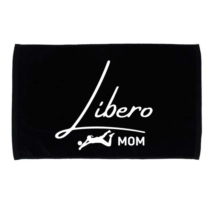 Fun Volleyball Libero Mom Graphic Gift Microfiber Hand Towel