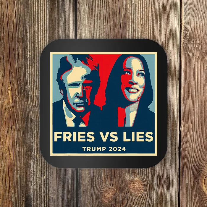 Fries Vs Lies Trump 2024 French Fries Trump Vance Coaster